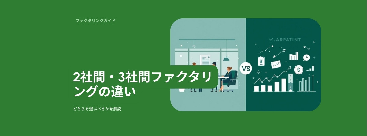 2社間・3社間ファクタリングの違いとは？どちらを選ぶべきか