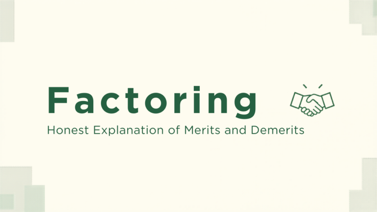 ファクタリングのメリット・デメリットを正直に解説